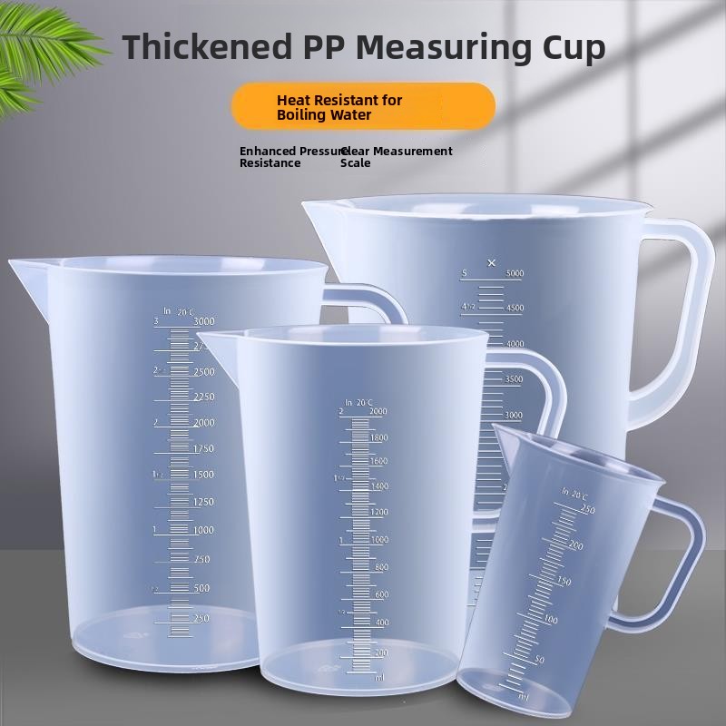 Kitchen Baking Scale - 6L Kunststoff-Ölmessbecher, transparenter Küchen-Backbehälter mit Skala