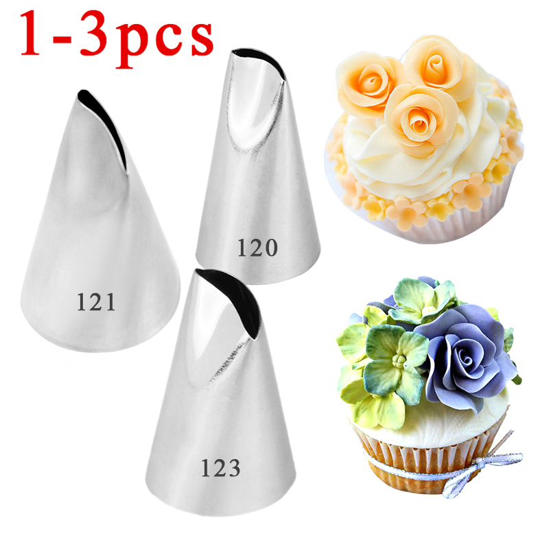 Decorating Tip Set - #120 Rosenblüten creme Rohr düsen Gebäck