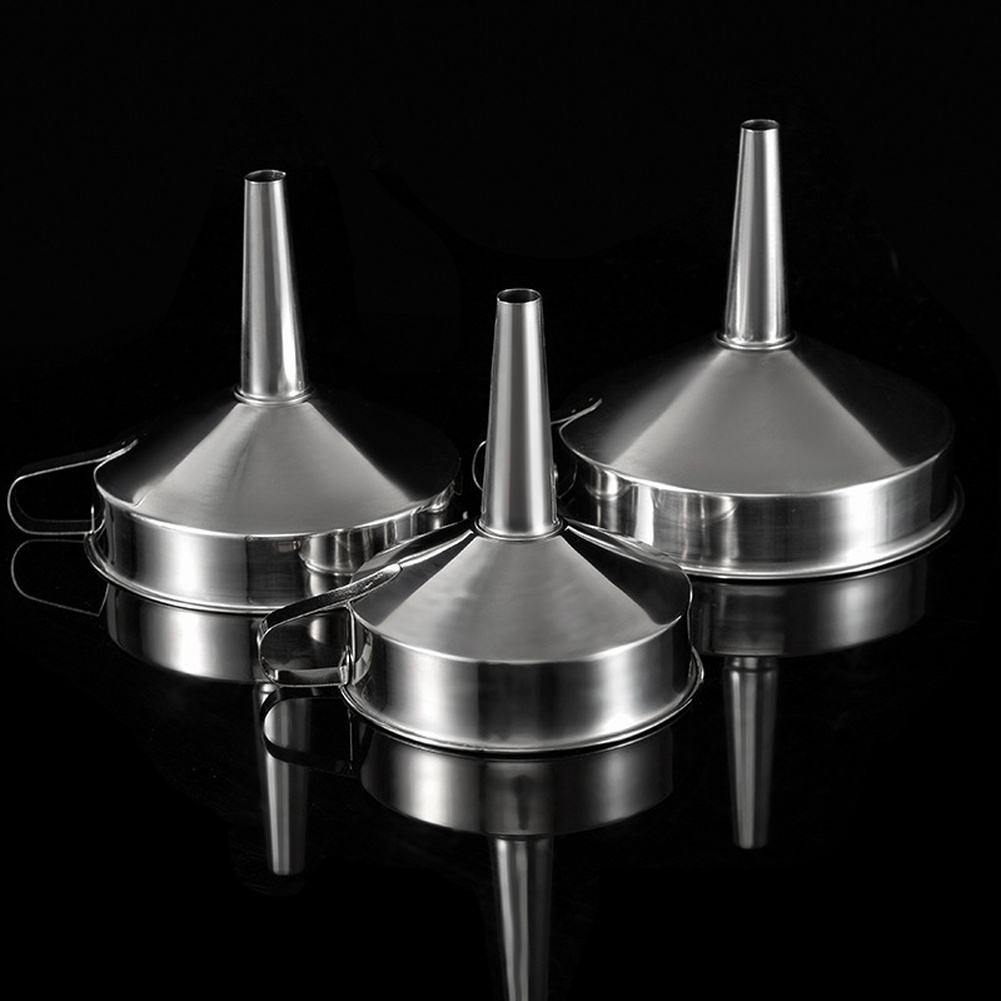Kitchen Q - 1 Stück Edelstahl-Öltrichter mit breiter Öffnung,