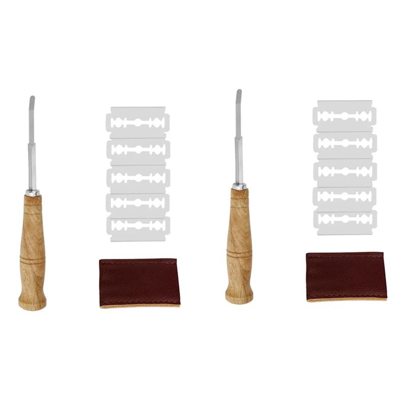 Bread Lame Scoring - A67K-2Set Brot-Lame-Messer Sauerteig-Schneidewerkzeug für die Brotbackerei