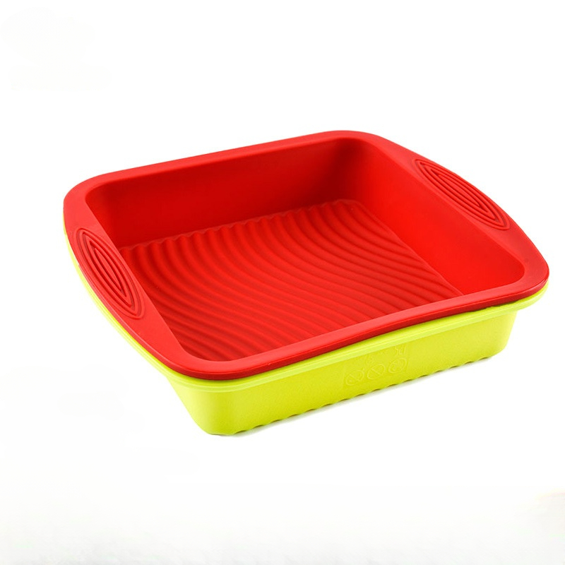 Kitchen Baking Utensils - 1 Stück Silikon-Quadrat-Antihaft-Quadrat-Kuchenform zum Selbermachen Backen