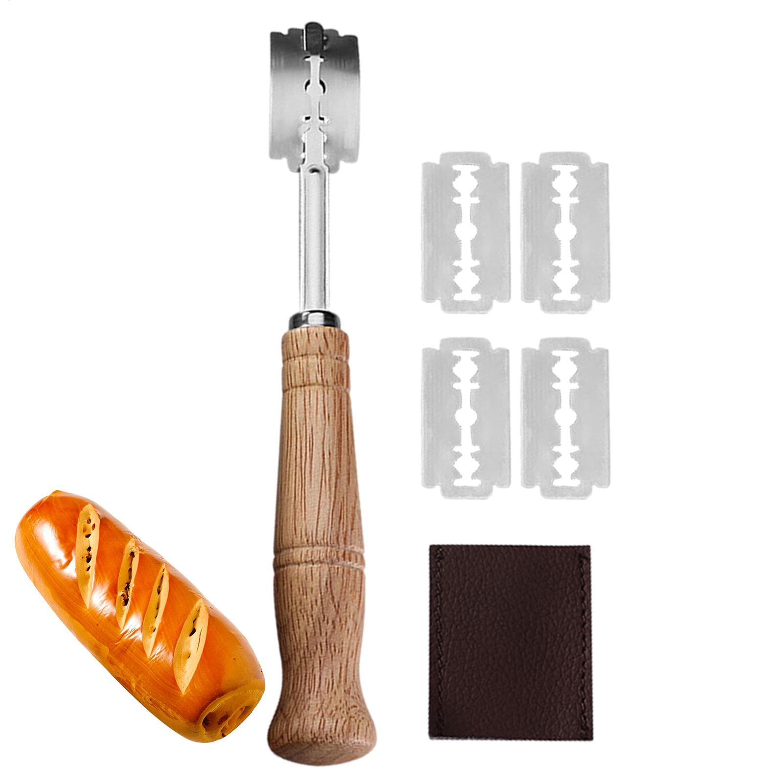 Bread Lame Scoring - Brotmesser, Sauerteigbrot-Schneidewerkzeug, Edelstahl-Schneidewerkzeug, austauschbare Klingen für