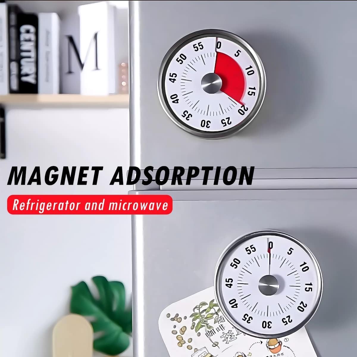 Kitchen Baking Timer - Countdown-Erinnerung Magnetische Mechanische Visuelle Timer Klassenzimmer-Backuhr