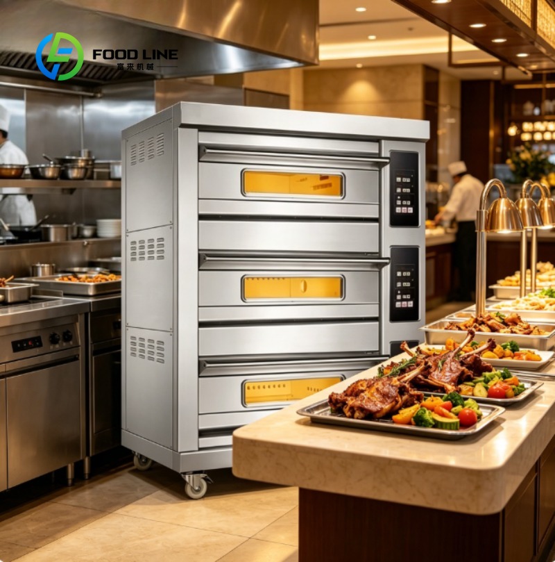 Kitchen Baking Machine - Gewerblicher Edelstahl-Elektroofen für Bäckerei, Pizza, Brot,