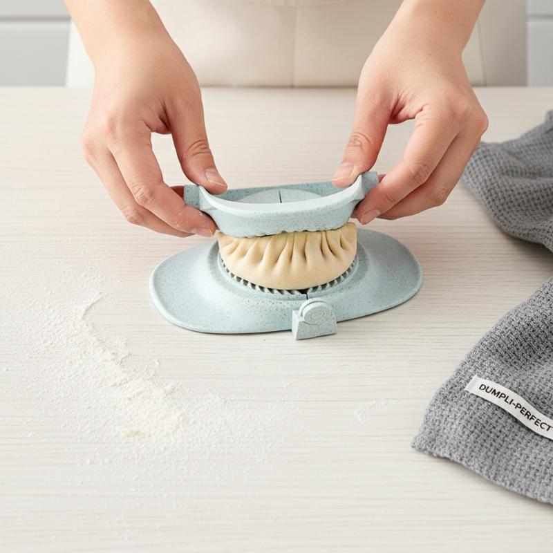 Kitchen Q - Manuelle Weizenstroh-Teigtaschenform, Küchenzubehör, BPA-frei, Halter für