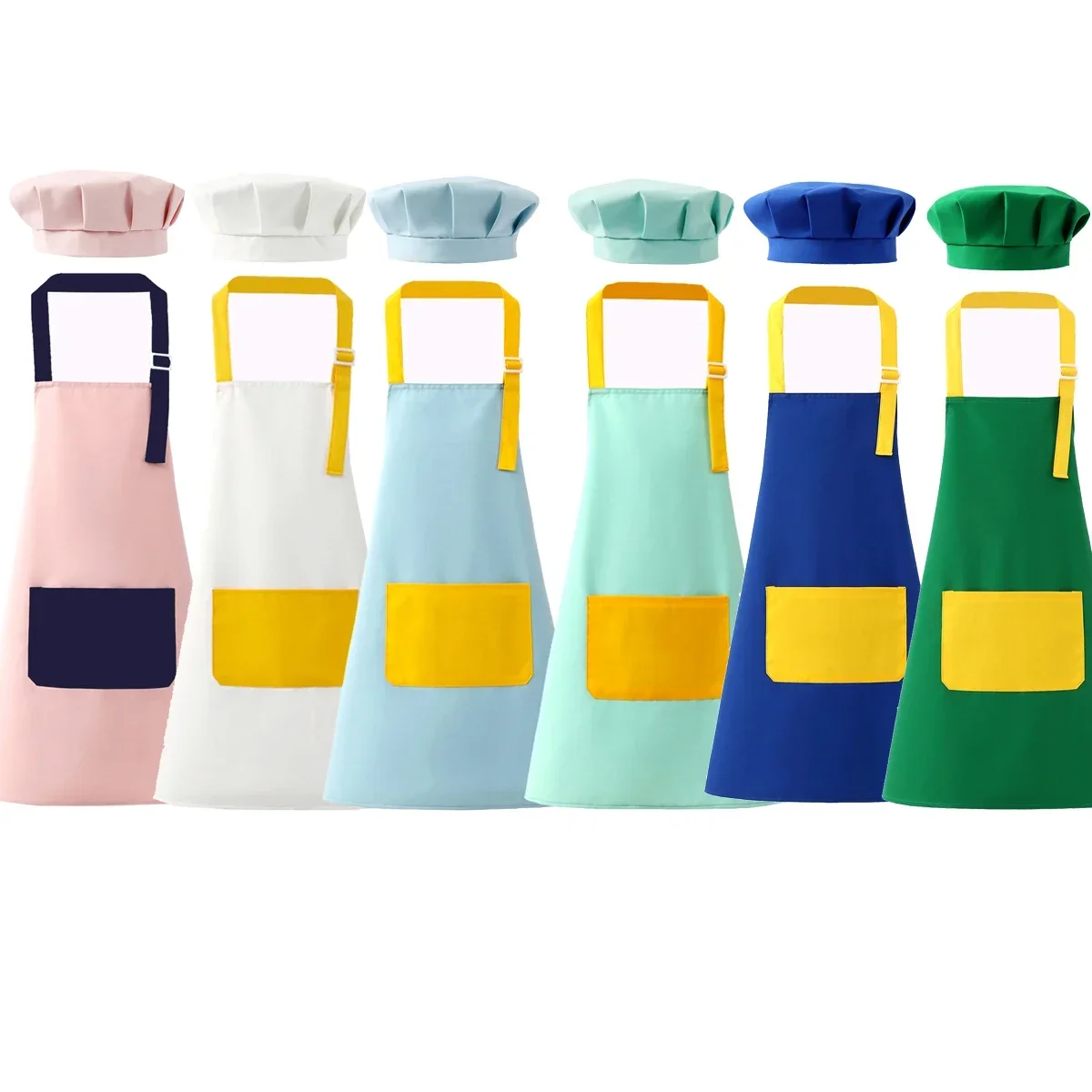 Kitchen Kids Baking Set - Kinderschürze und Kochmütze, verstellbar, mit großer