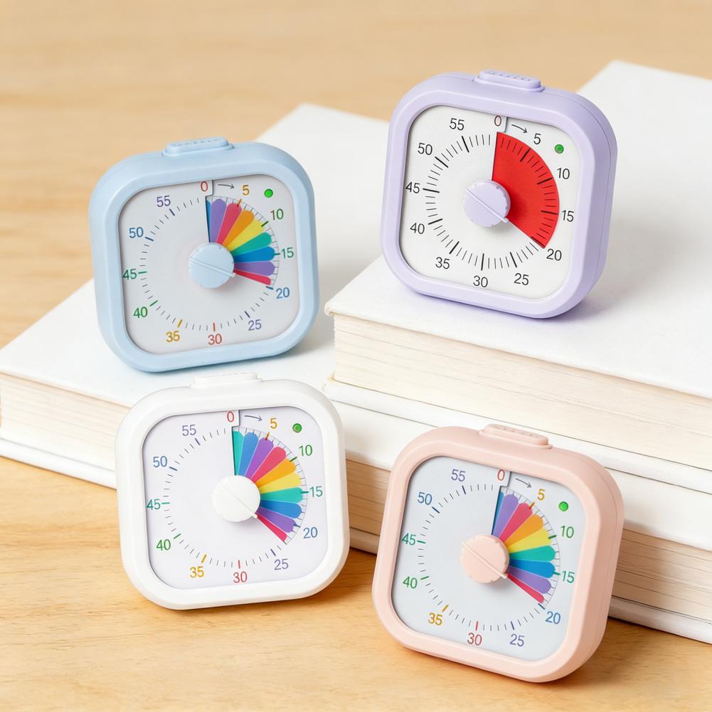 Kitchen Baking Timer - Visueller Timer für Kinder 60-Minuten-Regenbogen-Countdown mit