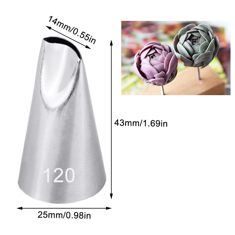 #120 Rosenblüten creme Rohr dü – Decorating Tip Set Bewertung und Preis
