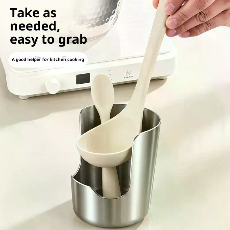 Edelstahl-Löffelhalter, Deckel – Kitchen Baking Utensils Bewertung und Preis