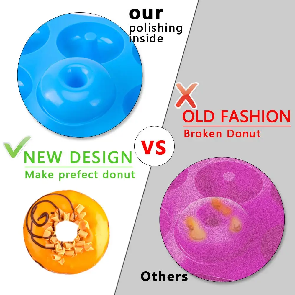 6-Loch-Silikon-Donut-Form, Bac – Kitchen Baking Utensils Bewertung und Preis