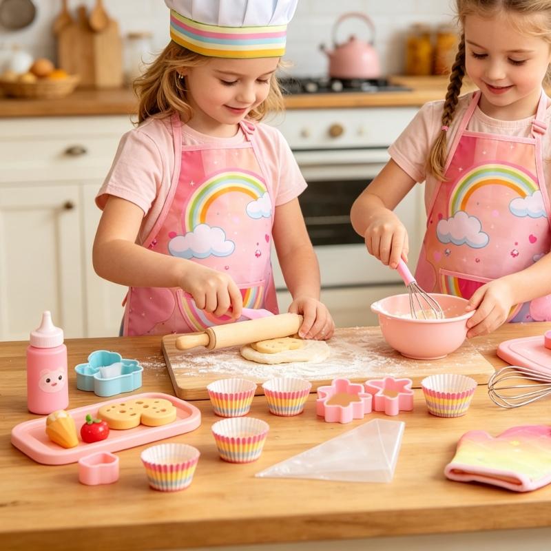 Kinder Backschürze Set mit Han – Kitchen Kids Baking Set Bewertung und Preis