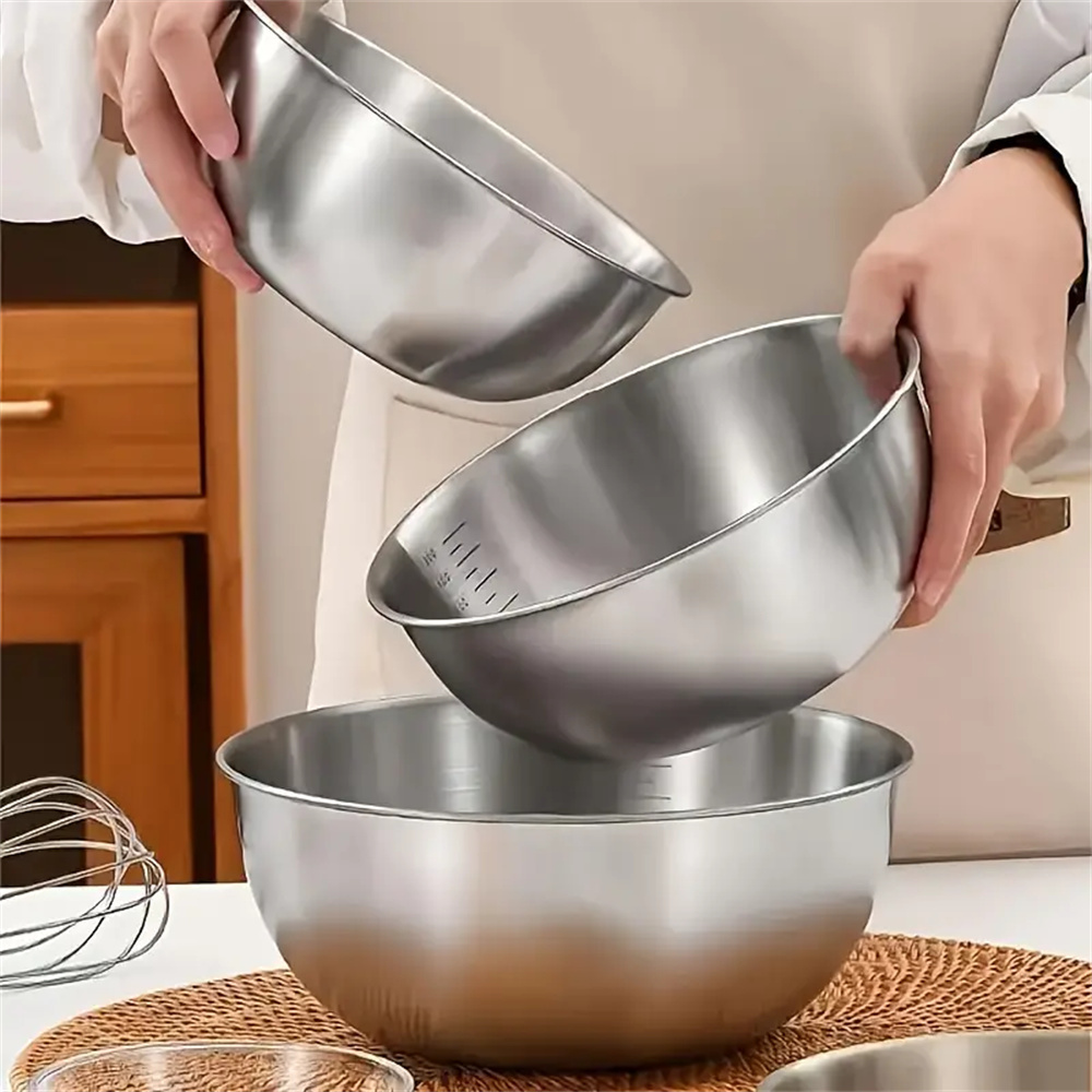 1-3-teiliges Edelstahl-Schüsse – Kitchen Baking Scale Bewertung und Preis