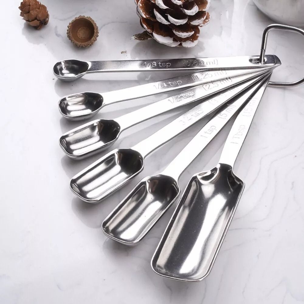6 Stück Edelstahl Messlöffel m – Kitchen Baking Scale Bewertung und Preis