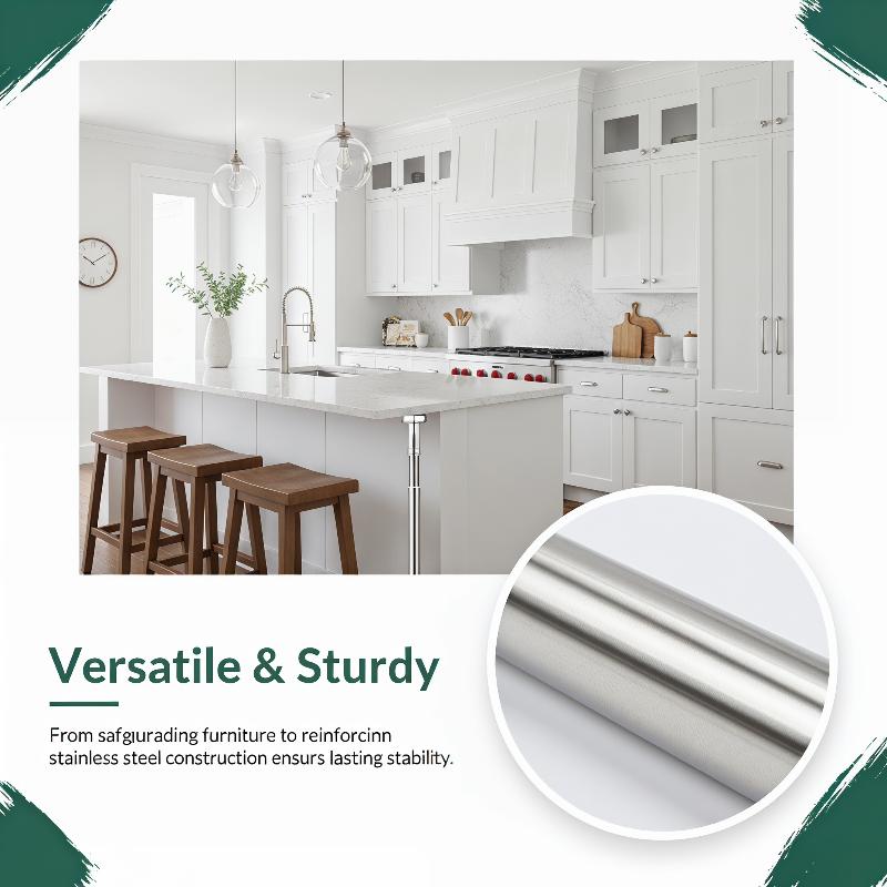 Edelstahl-Möbelstützstange, ve – Kitchen Q Bewertung und Preis